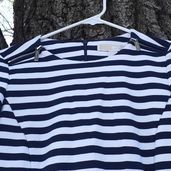 Michael Kors Striped Multi Zippers L/S Dress XS - Picture 5 of 10